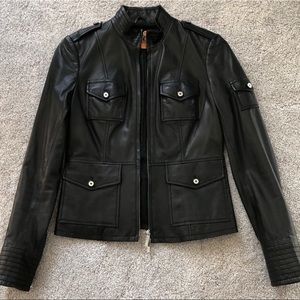 Tory Burch Leather Sgt. Pepper Jacket